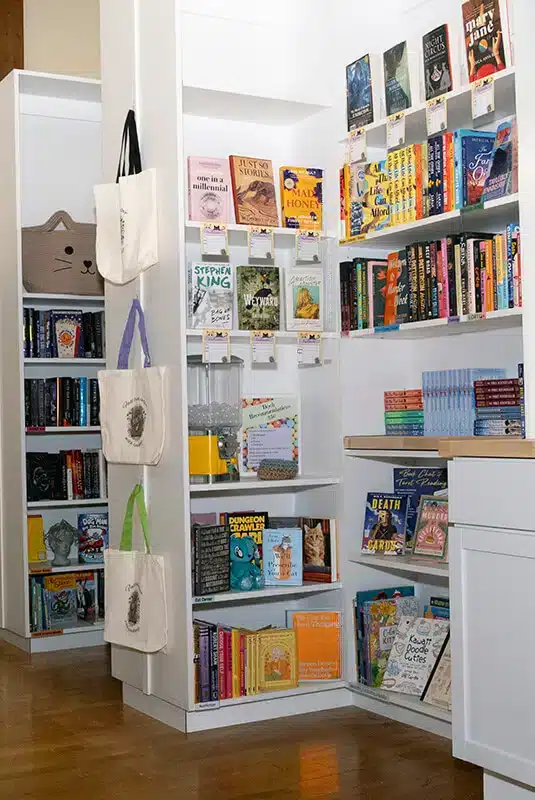 A indie bookstore in Fall River that is located inside SoCo Art Labs, a creative and artist community.